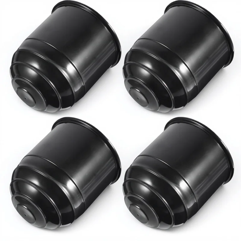 

4pcs Universal Towing Hitch Cover Ball Head Protective Cap For Trailer Coupling Tractor Protection With Locking Ring Towing