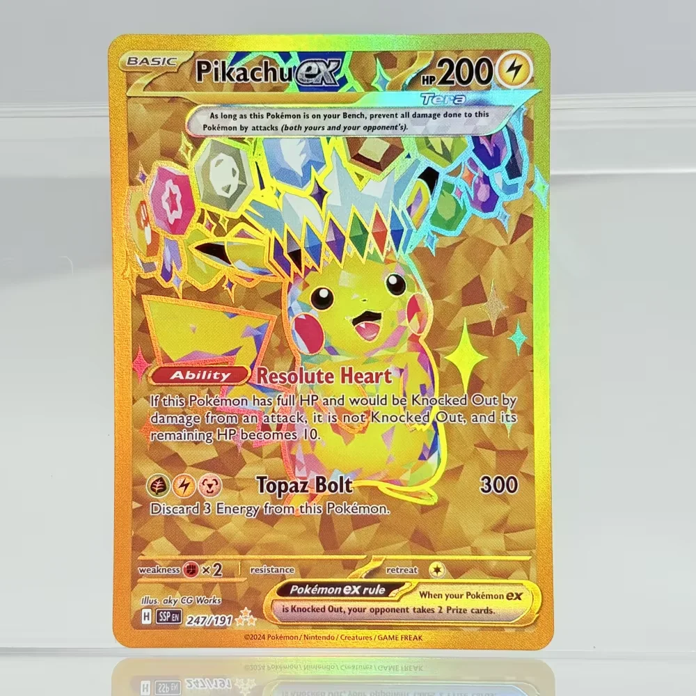 Holographic Game Trading Collection PTCG Proxy Cards Charizard Pikachu Mew EX Singl PKM Folienkarten PROXY Card