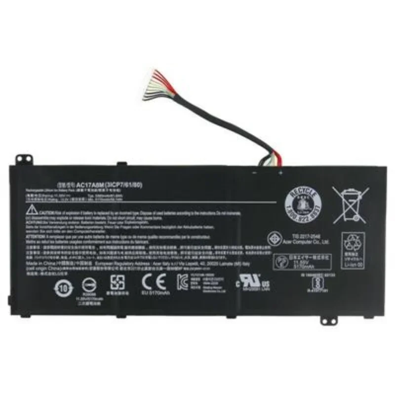 

11.55V 61.9WH NOTEBOOK BATTERY FOR ACER SPIN 3 SP314-52 SERIES AC17A8M