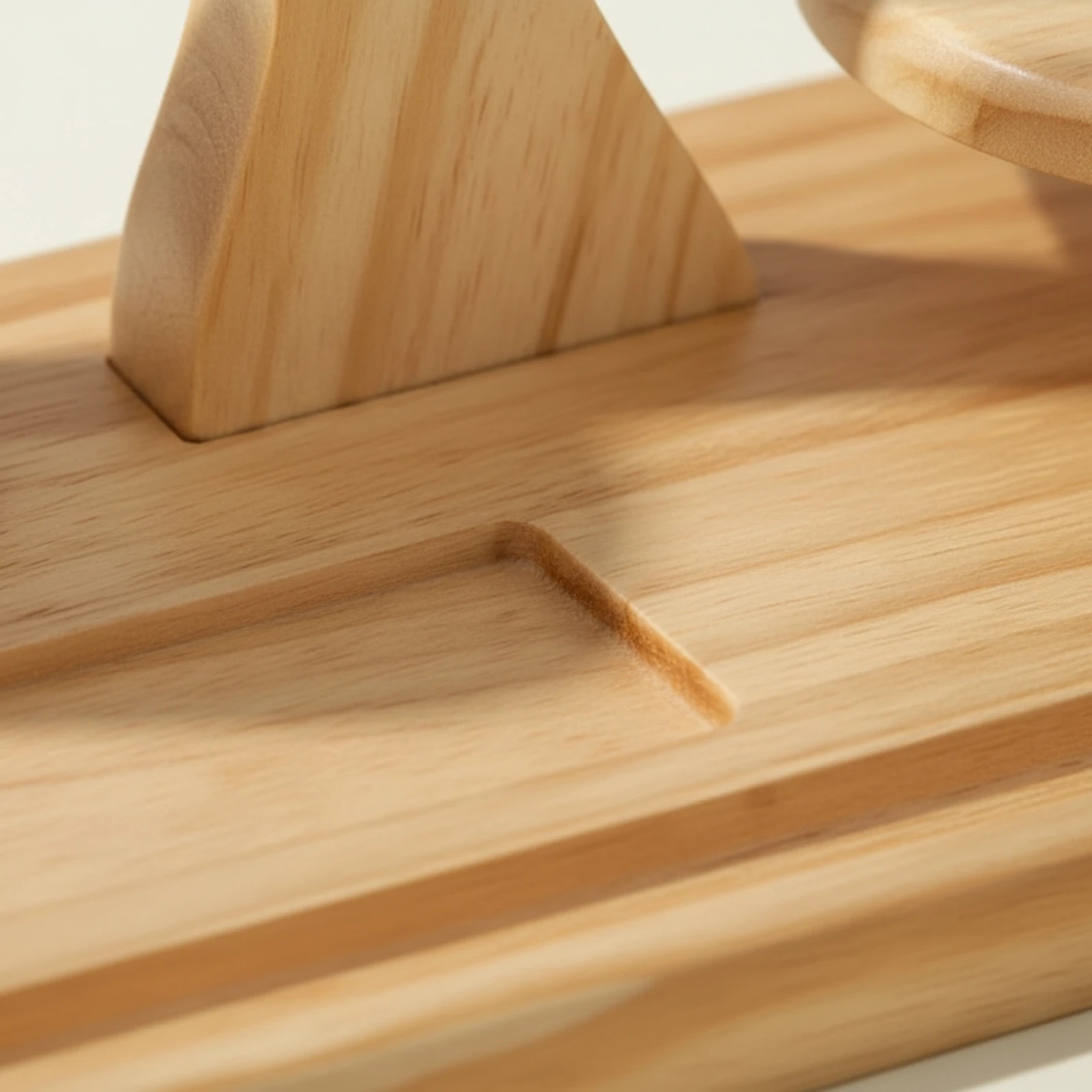 Wooden Yarn Holder Tangleunobstructed Yarn Holder with Spindle Craft Tool Smooth Hand-Finished for Knitters, Crocheting