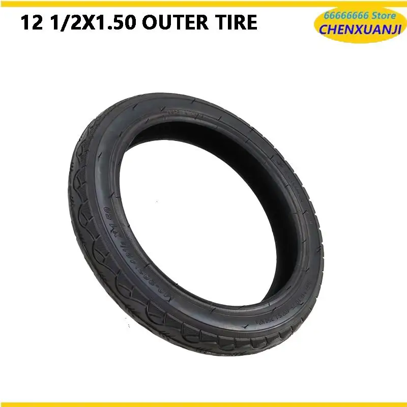 

E-Bike Tire Accessories Kit: 12 Inch 12 1/2X1.5 (40-203) Inflatable Inner and Outer Tires