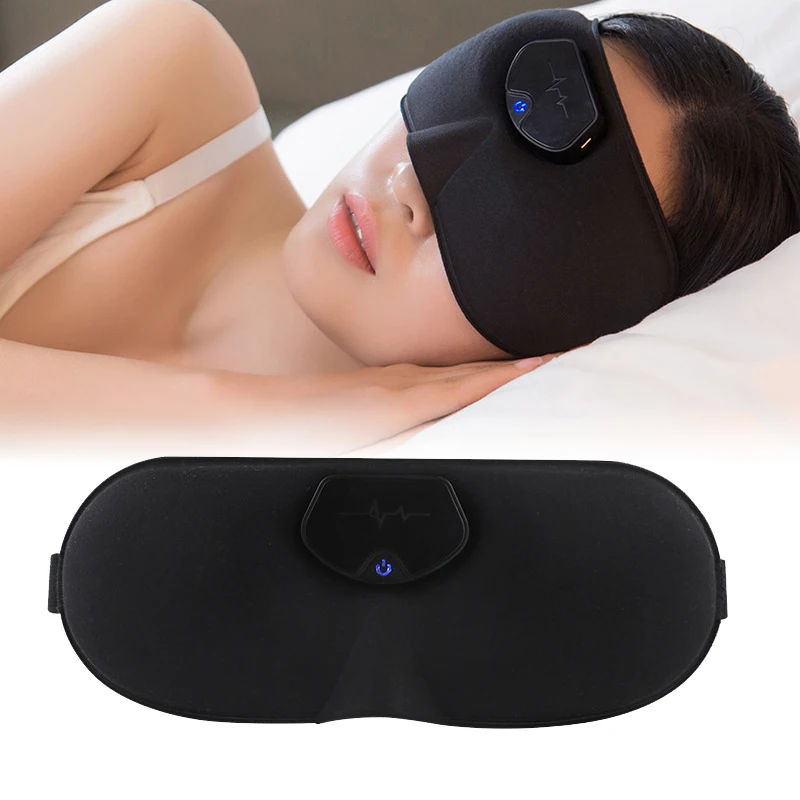 Electric Head Massager Sleep Monitor EMS Headache Relief Massager Wireless Massage Eye Mask Home Use USB Rechargeable