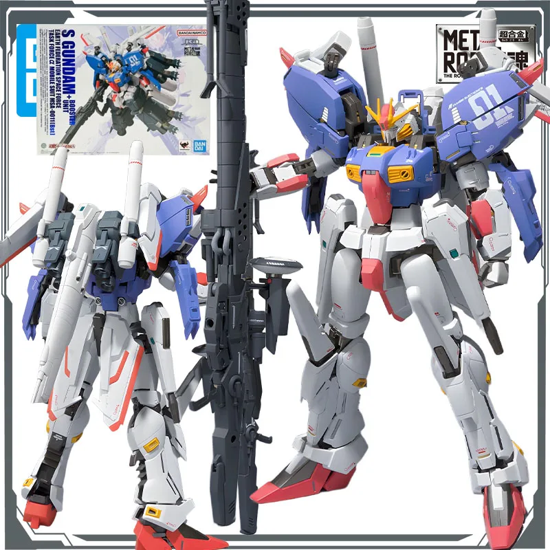 

Bandai Original Mobile Gundam METAL ROBOT S GUNDAM + BOOSTER 150mm Anime Action Figures Toys for Boys Gift Model Ornaments