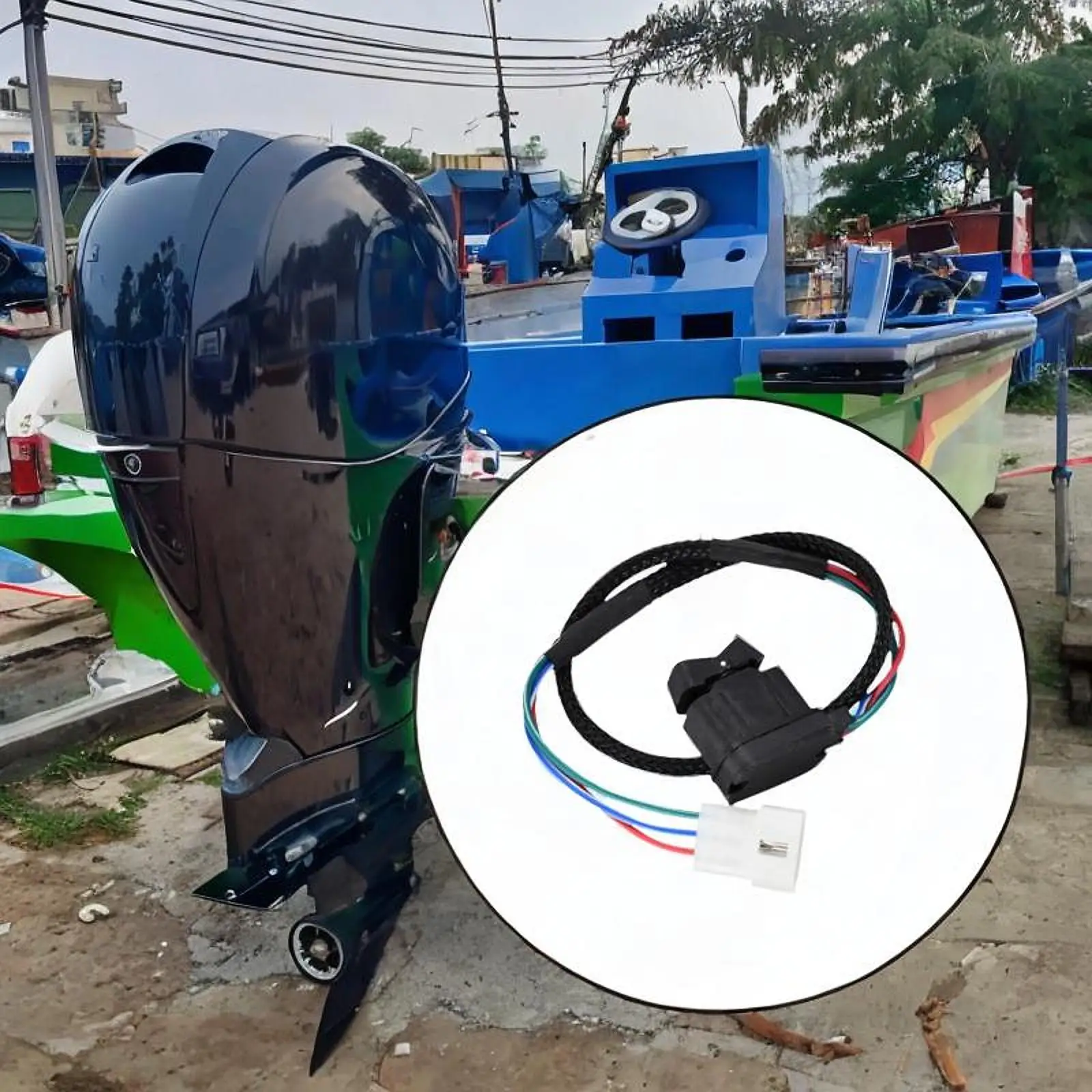 

Trim Tilt Switch Outboard Side-mount 858679T2 Replacement Sturdy Boat Control System Remote Control Box for Marine Parts