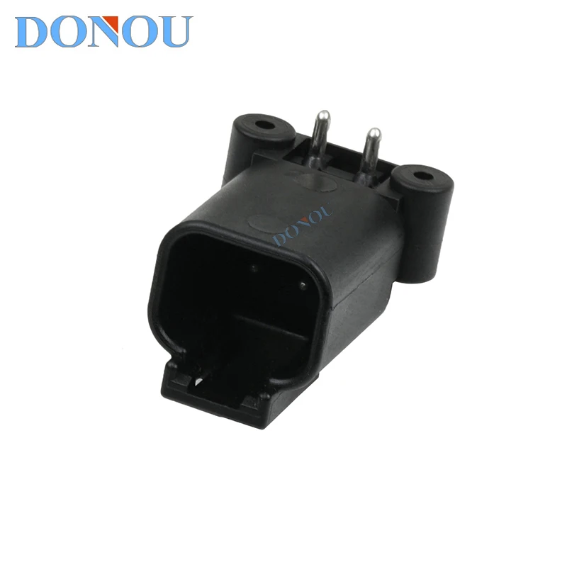 The DTF13-2P new energy vehicle pin socket connector PCB board end mounting connector is compatible with DT06-2S