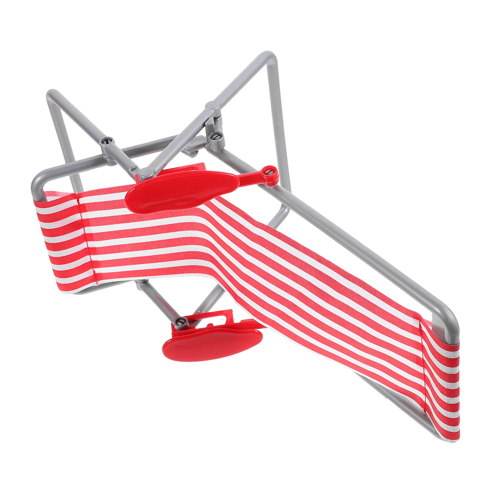 Figurines House Beach Chair Toy Miniature Lounge Prop Deck Accessories Recliner Chairs