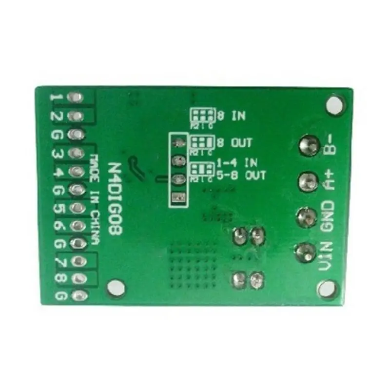 A84E-5X 8Ch Input/Output Digital Switch TTL Lvttl CMOS RS485 IO Control Module Modbus Rtu Board For PLC Relay, (No Pin)