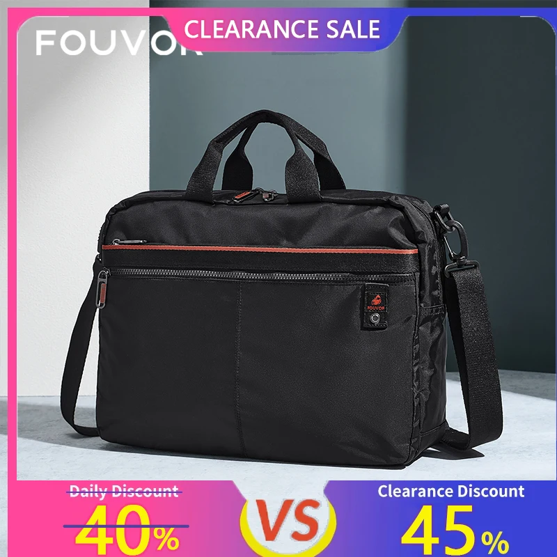 

Fouvor Men's Shoulder Bag Fashion Nylon Designer Crossbody Bag 2025 Trend Sports Waterproof Casual Travel Laptop Handbag 3042-03