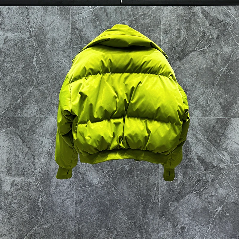 Nueva Chaqueta de algodón gruesa y cálida con cuello levantado para hombre, abrigo Popular juvenil holgado e informal a la moda para invierno