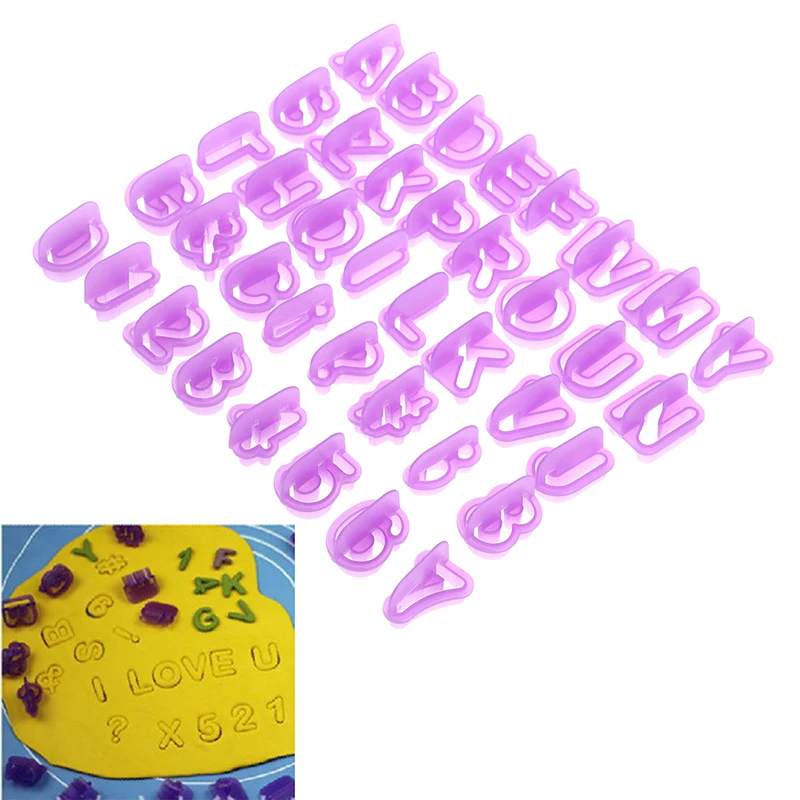 Cookie Mold Alphanumeric Biscuit Mold Alphabet Number Letter Mold Kitchen Cookie Baking Mold 40PCS DIY Decoration Tool