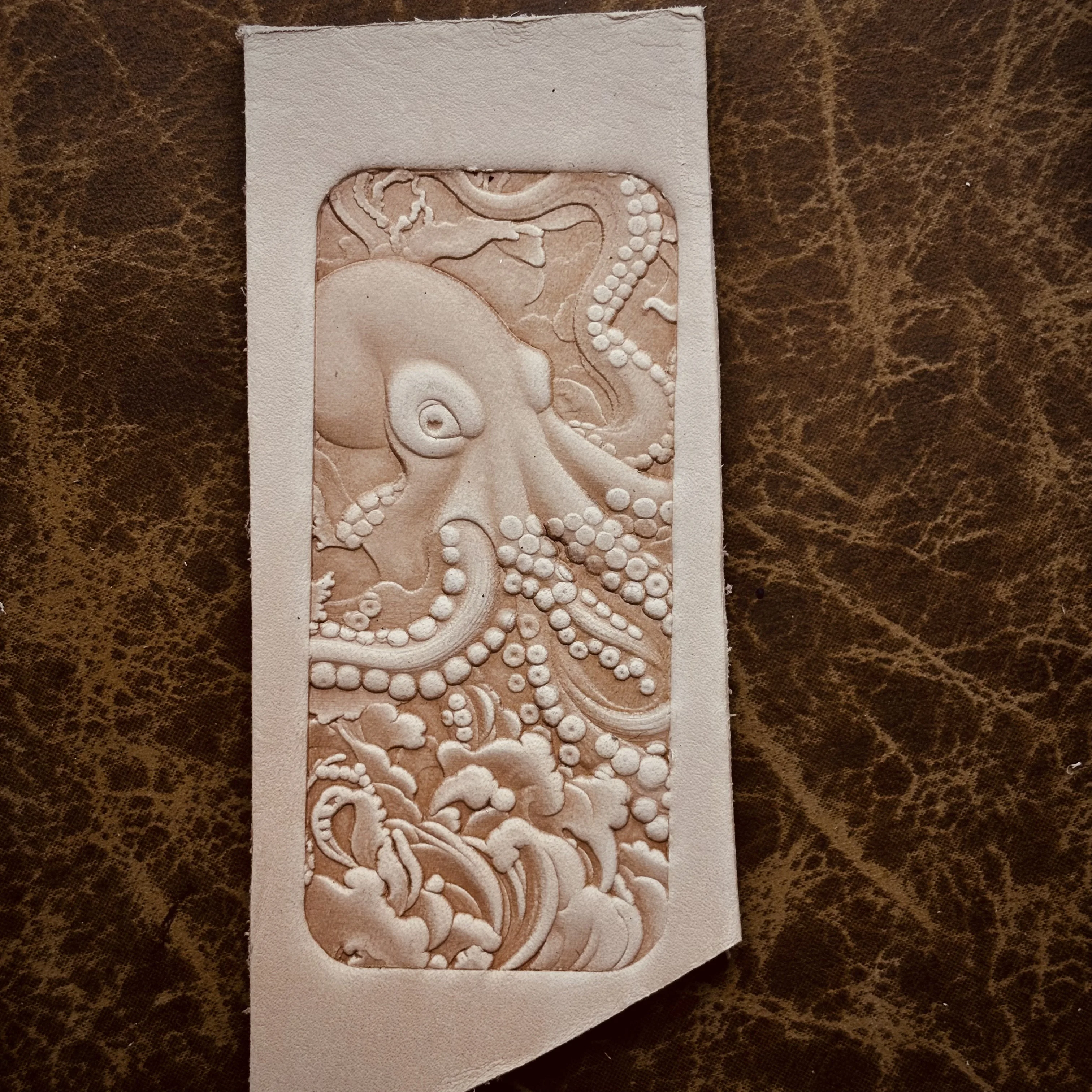 Picture 3: Octopus Pattern Leather Concavo-convex Mold Metal Stamping Tool Leathercraft Carving 3D Shaping Stamper Cold Pressing