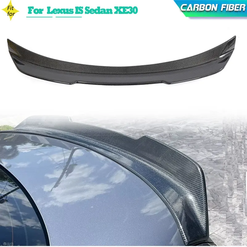 Carbon Faser Auto Hinten Stamm Spoiler Flügel für Lexus IS Limousine XE30 2014-2020 Racing Heckspoiler Kofferraum Deckel Flügel lip Body Kit