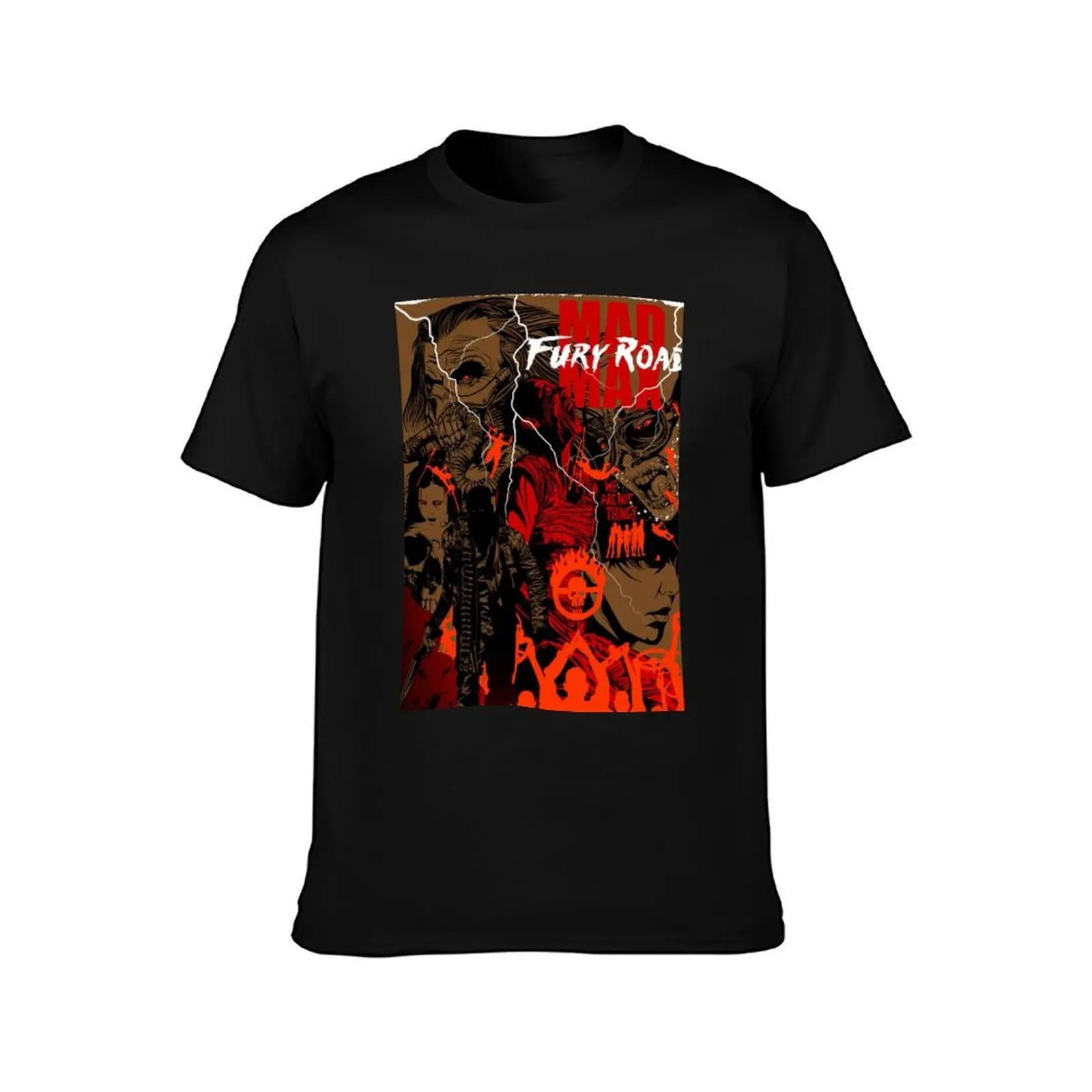 art mad max fury road - Classic T-Shirt, Summer Casual Cotton Tee, Oversized Streetwear Tops, Vintage Graphic Print, 100% Cotton
