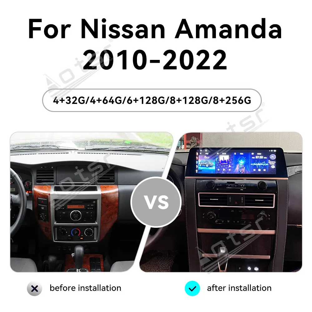 16.9 Inch Android 13 Car Radio CarPlay For Nissan Amanda 2010-2022 Touch Screen Multimedia Player GPS Navigation Head Unit DSP