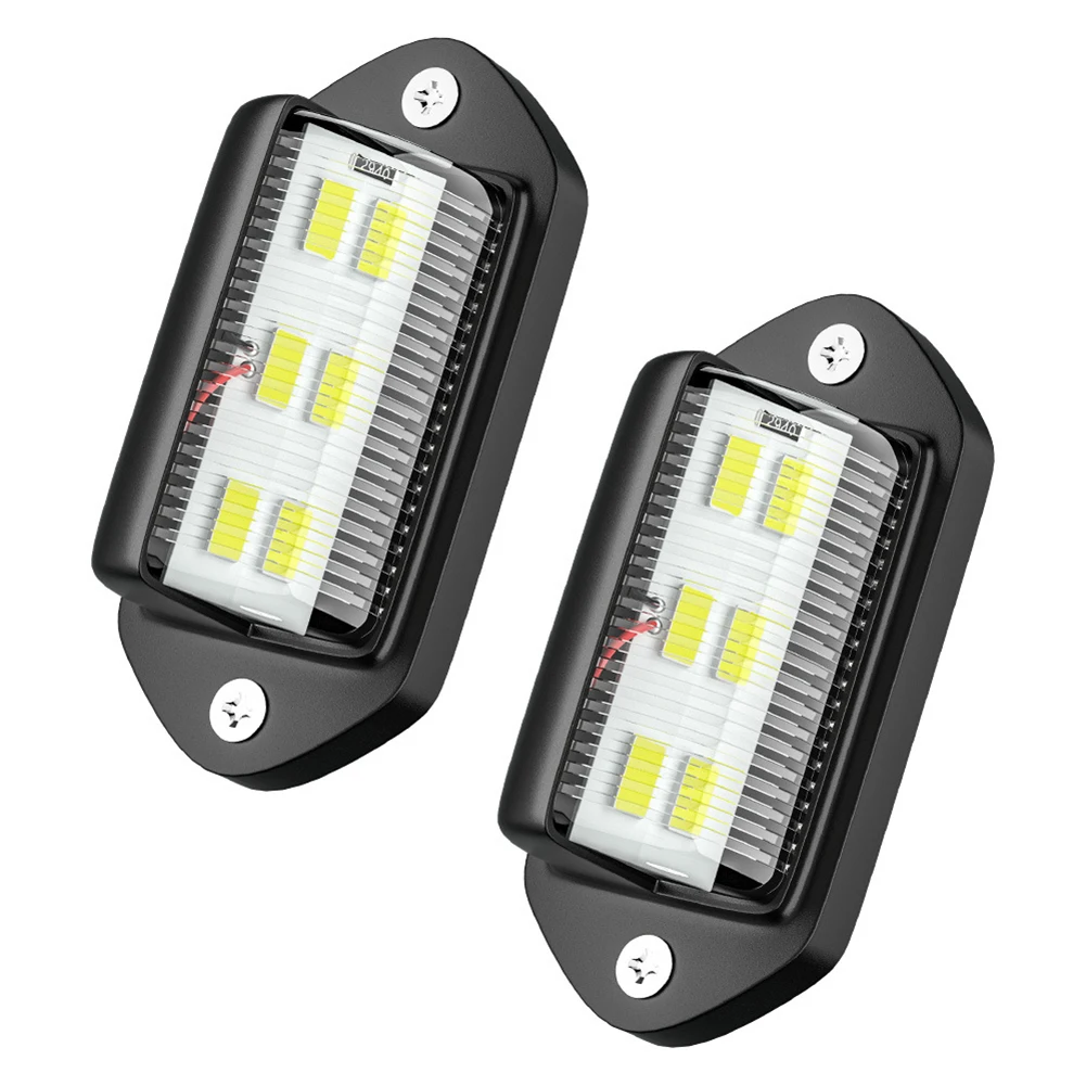 

6-SMD License Lamp LED License Plate Light For Rainy Days Easy Install Vehicle Light Fixture Low Power Consumption