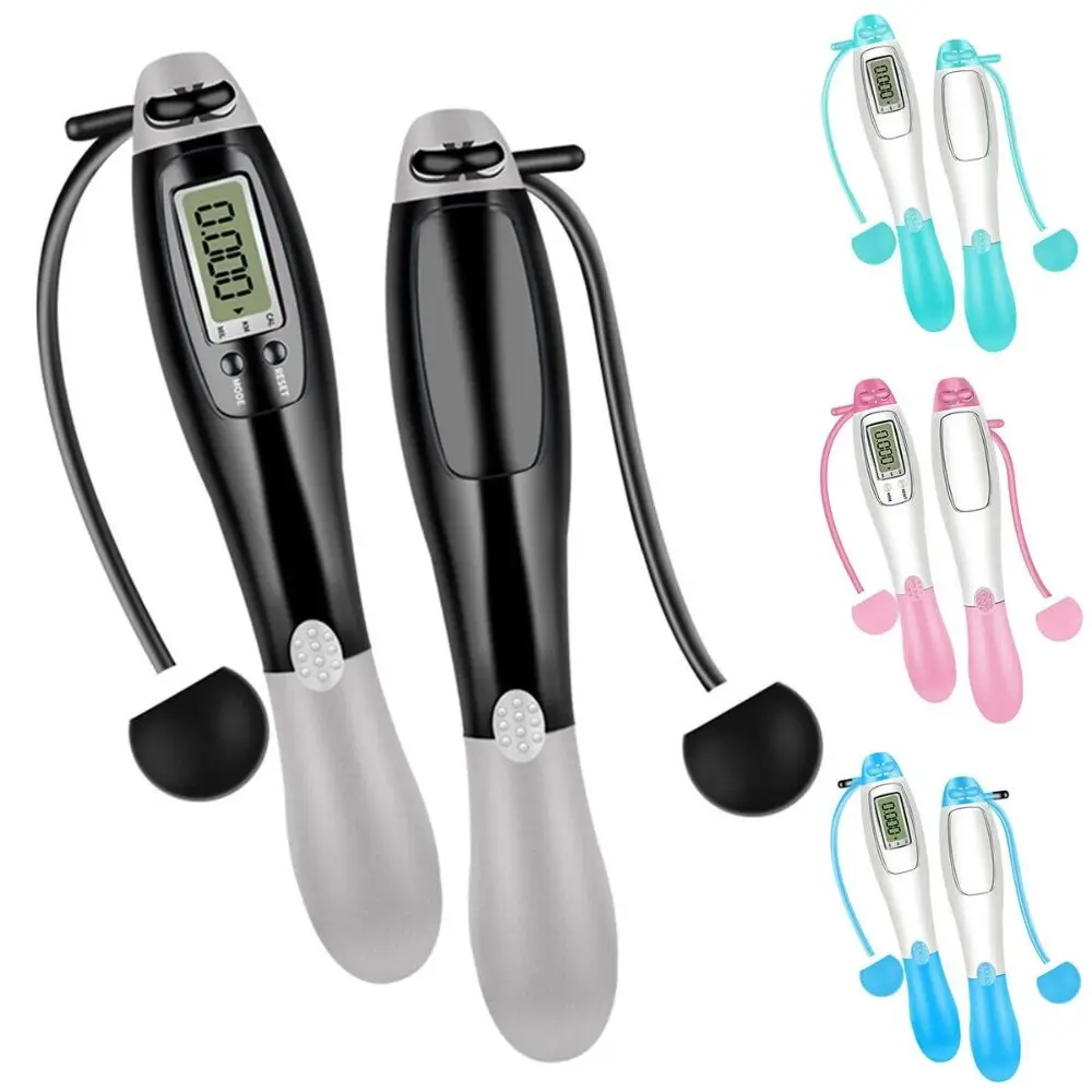 Electronic Cordless Professional Skipping Smart Screen Slimming Tools Jump Ropes Fitness Equipment Non-Slip Cordless Skipping