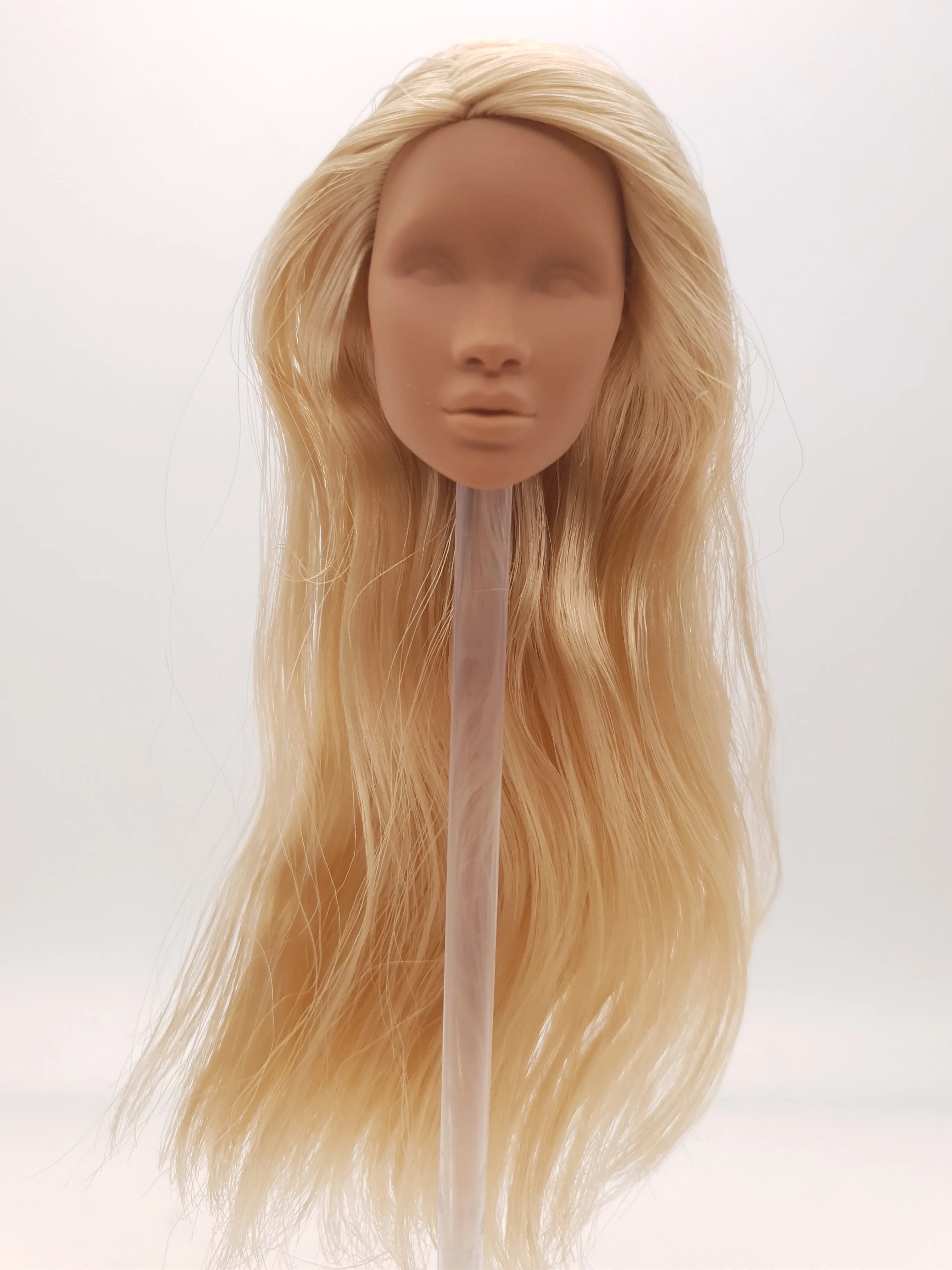 Fashion Royalty Color Infusion Dree Hill Integrity Latino Skin Blank Face Golden Hair 1/6 Scale Doll Head