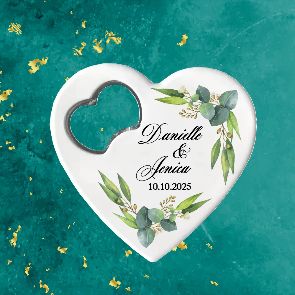 1/10/20pcs Custom Wedding Magnet Bottle Opener Bridal Shower Souvenir Wedding Guest Gifts Personalized Wedding Bottle Opener