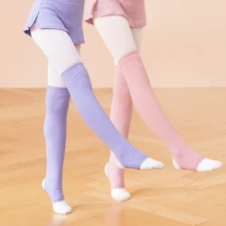 Girls Ballet Leg Warmers Long Leg Warmer Dance Sports Socks Kids Knitted Stirrup Leg Warmers for Yoga Ballet Dance