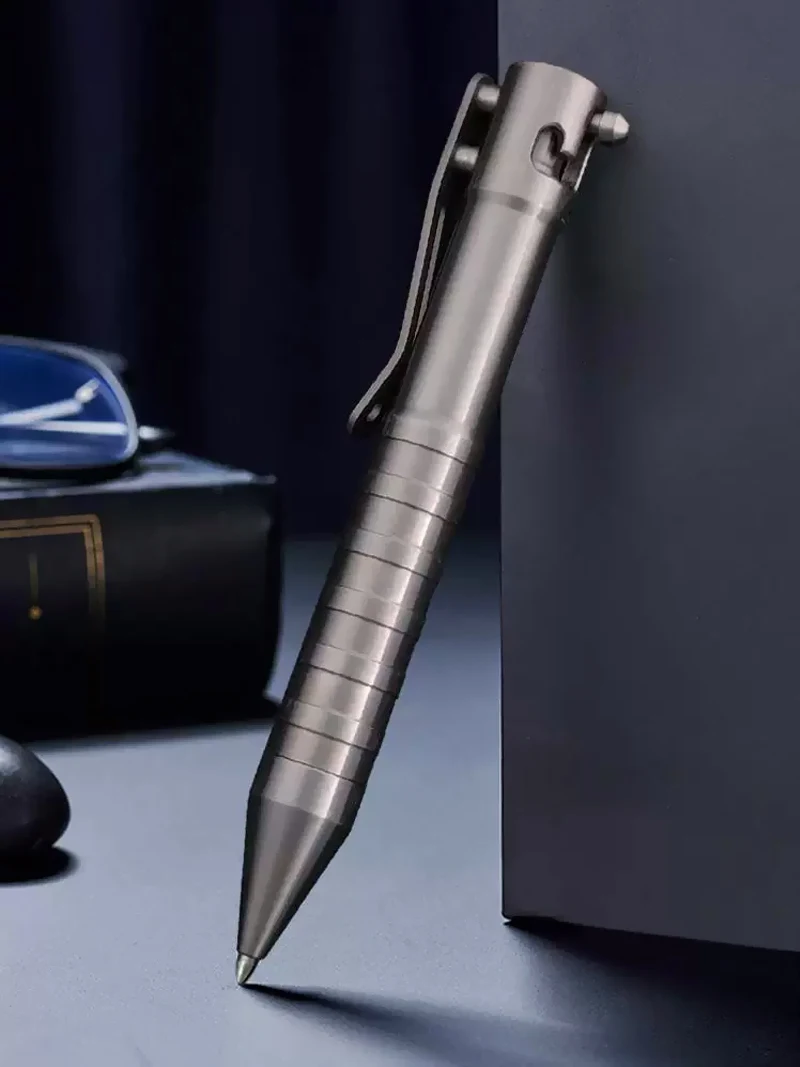 Stylo à bille en alliage de titane pour étudiant, action de 2,2 créative, autodéfense, papeterie scolaire, haute qualité