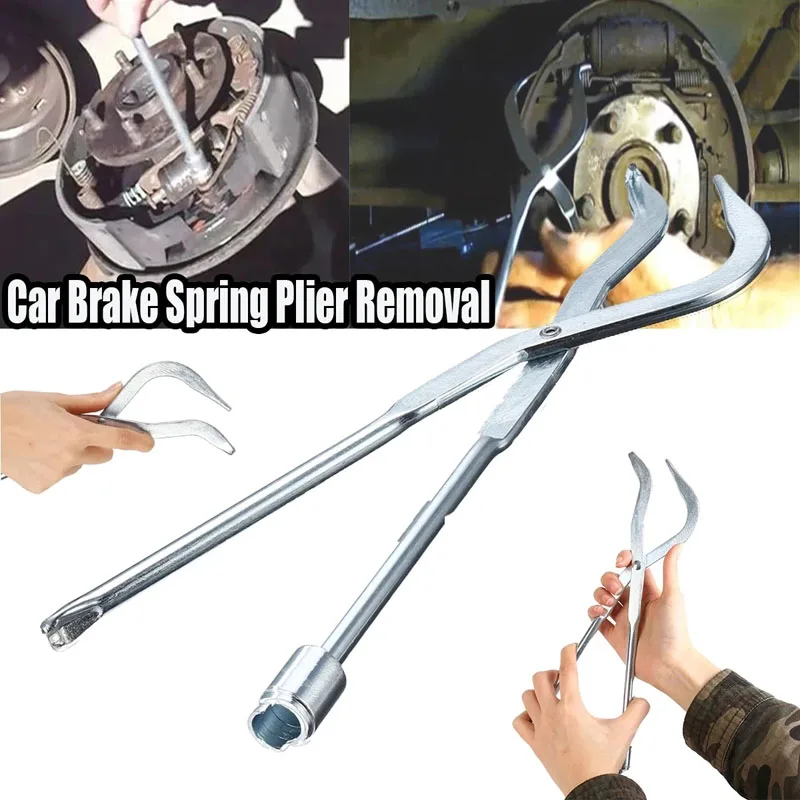 

Underbody Shoe Removal Tool Reset Spring Pliers Drum Brake Spring Removal Pliers Disassembly Drum Brake Adjustment Repair Tool