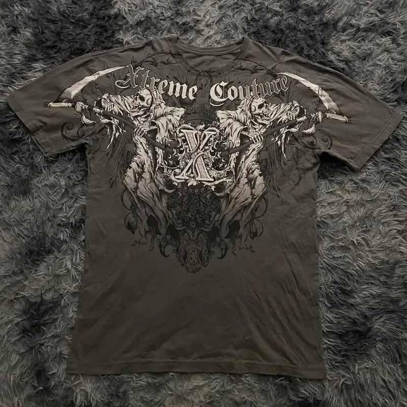 2026 Sommer-Bestseller - Modisches Artikel - Vintage Retro Hip-Hop Gothic Stil Schnelltrocknendes Atmungsaktives Herren-T-Shirt – Detail 8