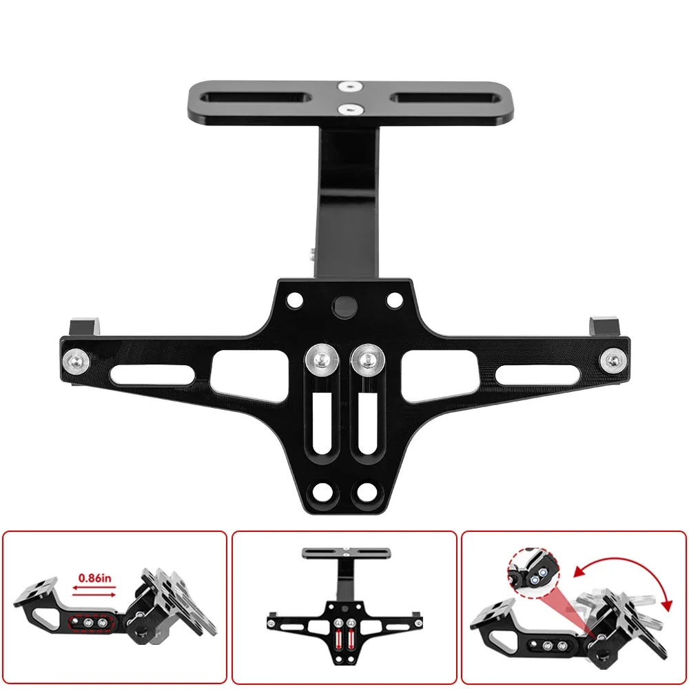 

Pop Motorcycle Universal Adjustable Tail Tidy Rear License Plate Holder With Led Light For HONDA CBR 125R For RC125 200 390 690