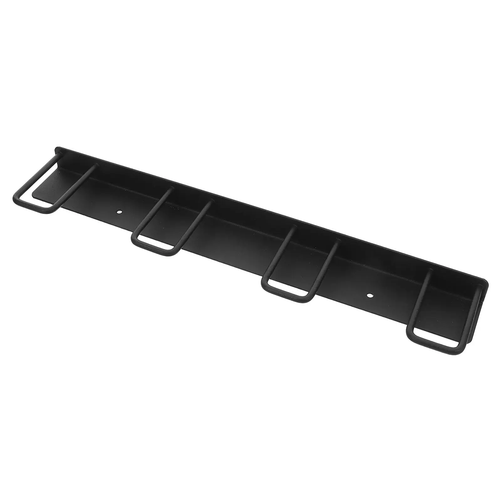 

4 Slots Wall Mounted Mug Holder Carbon Steel Coffee Mug Rack Metal Kitchen Cup Organizer Cup Draining Rack Storage Shelf Black