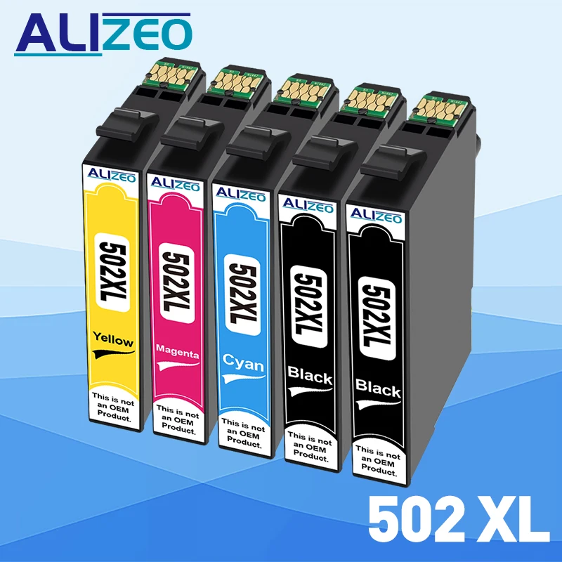 

ALIZEO T502XL 502 502XL For Epson T 502 XL Ink Cartridge Compatible XP5100 xp5105 WF2860 WF2865 printer