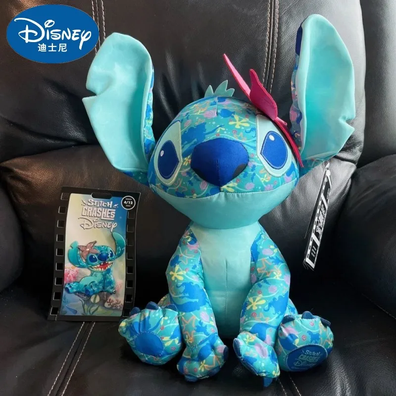 Hot Genuine Disney Lilo Stitch Stuffed Plush Toys 38cm Kawaii Plush Pillow Limited Edition Lilo And Stitch Rose Doll Gift Kids