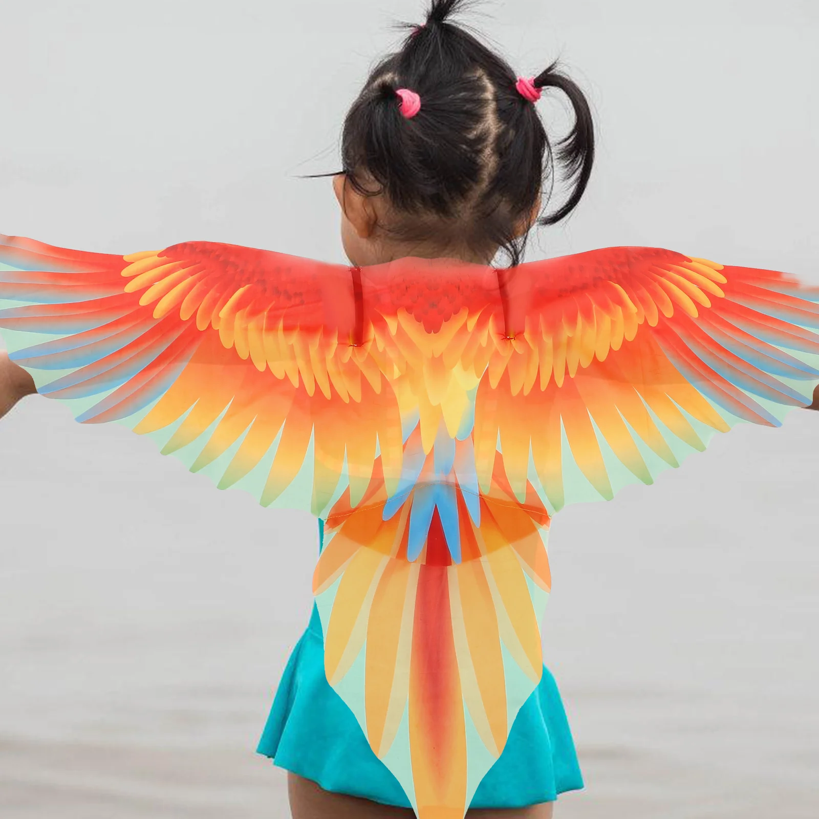 Parrot Wings Cape photography Prop mantello trucco Costume puntelli panno per feste decorativo per bambini Festival