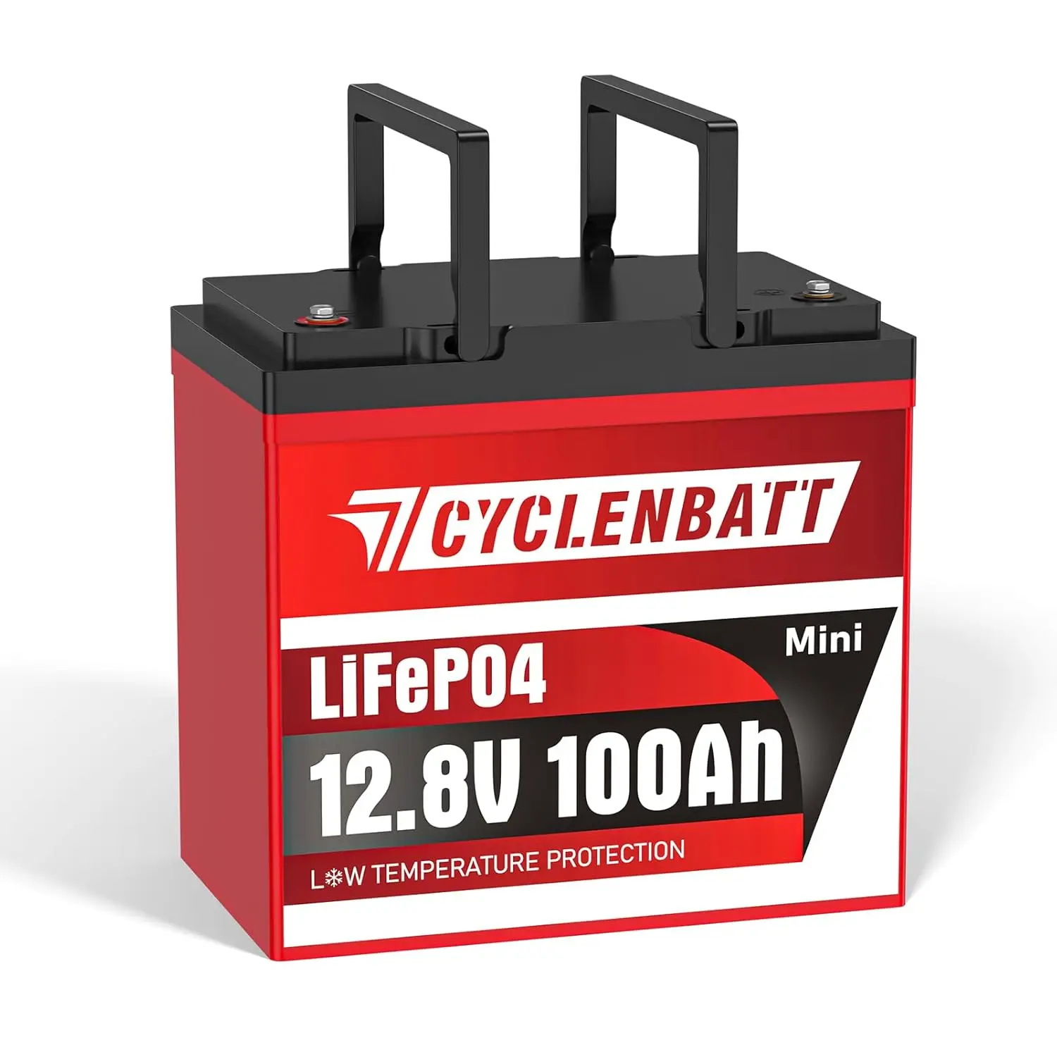 Литиевая батарея LiFePO4 12В 100Ач, миниатюрная, с защитой от низких температур, встроенной интеллектуальной BMS 100А, д