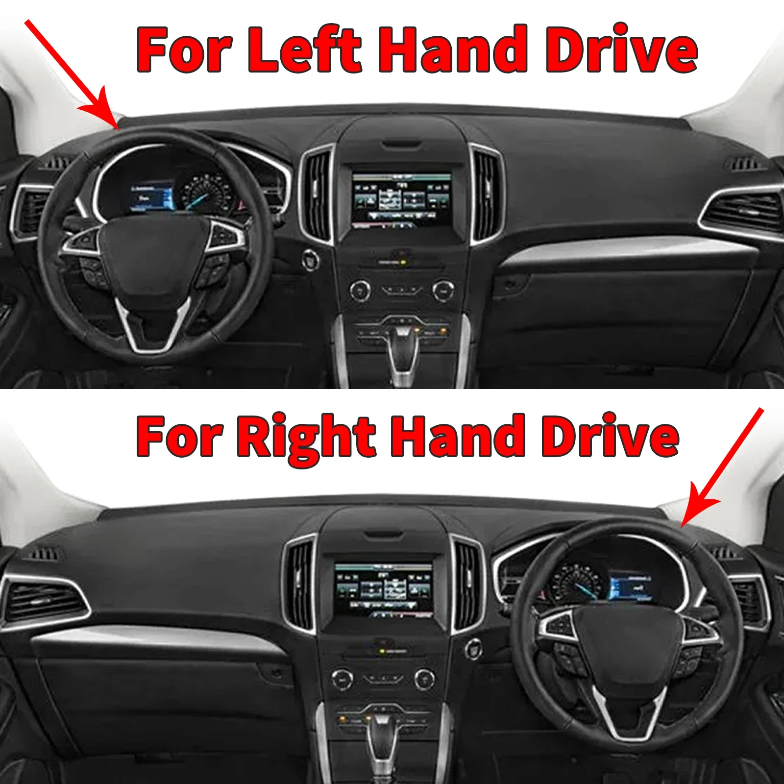 for Ford EDGE 2015-2019 2020 Endura Dash Mat Dashboard Cover Dashmat Universal Anti-Reflection Heat Insulation Sun Protection