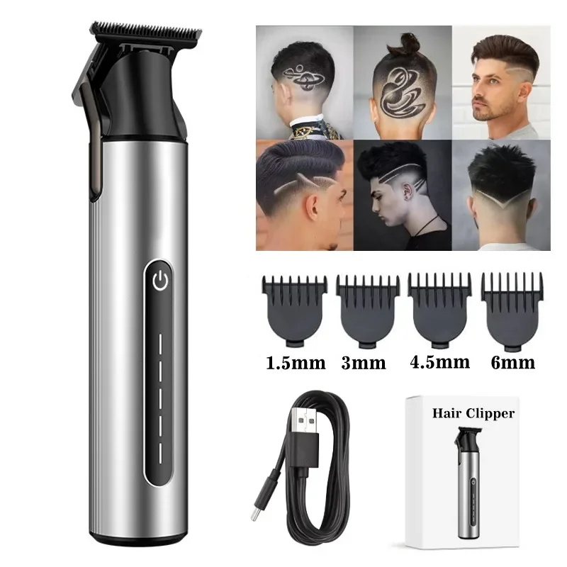 Beard Trimmer for Men Professional Hair Clippers Zero Gapped Hair Trimmer Cordless USB Rechargeable Easy To Hold and Use Clipper