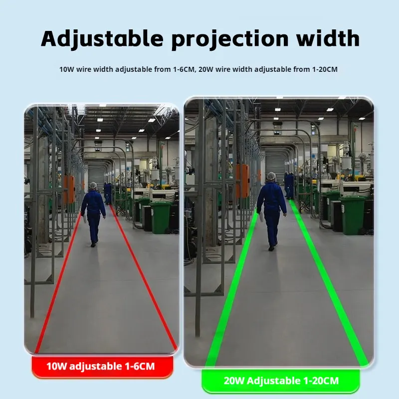 High Bright Line Beam Laser Projector Industrial Warehouse Warning Light Infrared Spotlight For Workshop Factory Marking