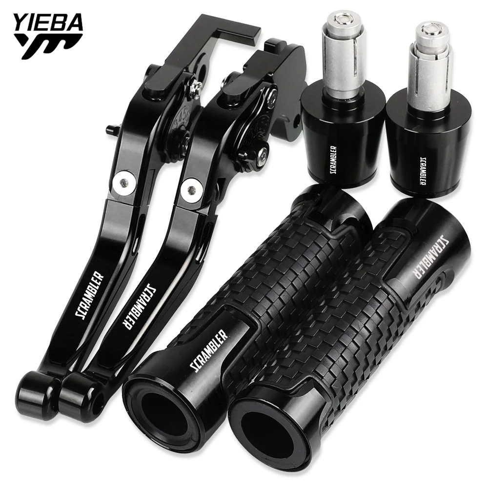 

FOR Scrambler Desert Sled Motorcycle Brake Clutch Levers Handlebar Hand Grips ends For DUCATI Scramble rDesertSled 2017 2018