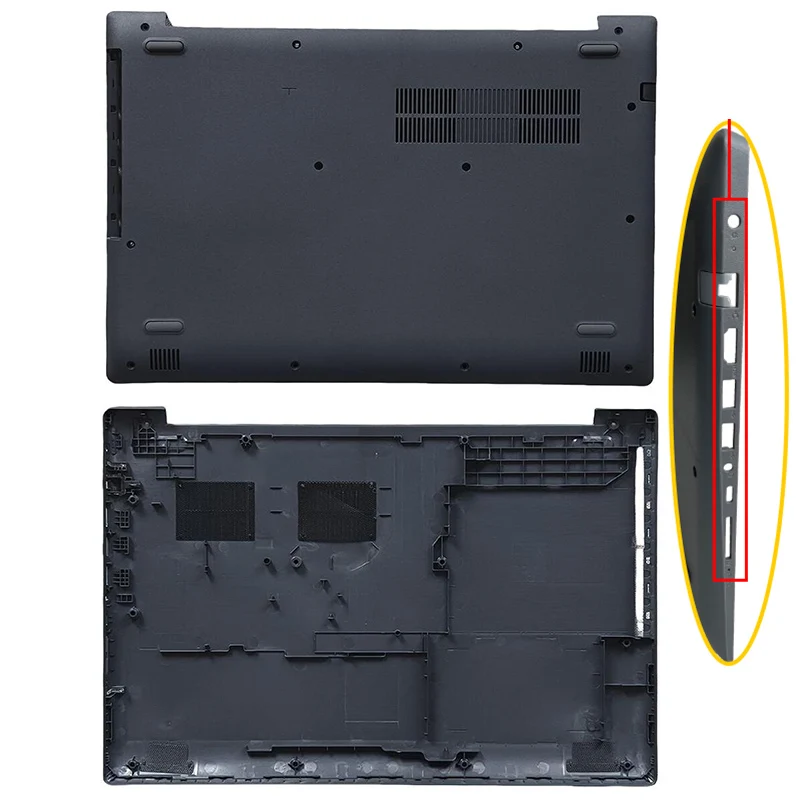 Novo para lenovo ideapad 320-15 320-15ikb 320-15isk/abr portátil lcd capa traseira moldura frontal palmrest inferior caso dobradiça de substituição