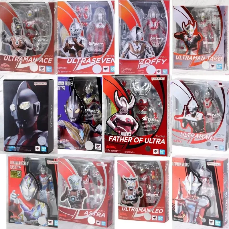 

In Stock Original Bandai Showa Department Ultraman Zoffy Ace Mother of Ultra Action Figure Anime Model Collectible Toys Gift