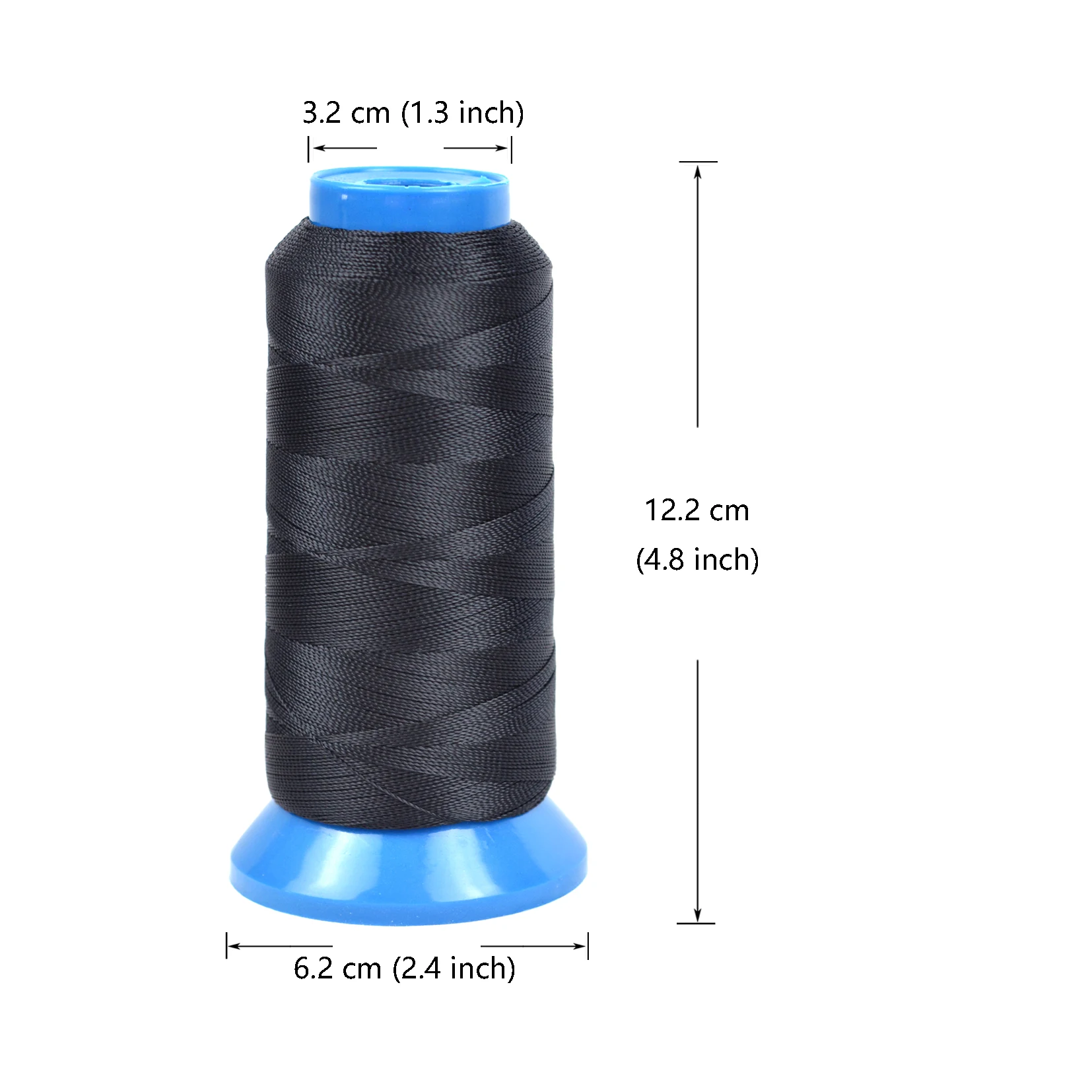 Sewing Thread with Needles Size 210D High Strength Polyester Thread for Sewing Wig, Leather, Weaving Hair ,Hand DIY Sewing