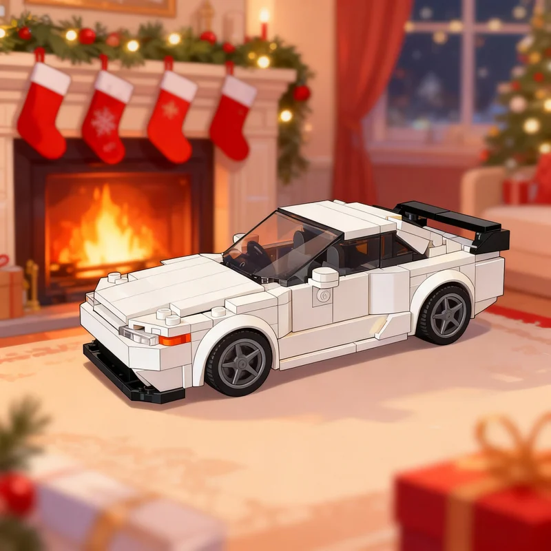 

334 детали MOC City Champions: Конструктор «Nissan Skyline GT-R», развивающая игрушка, идея для рождественского подарка