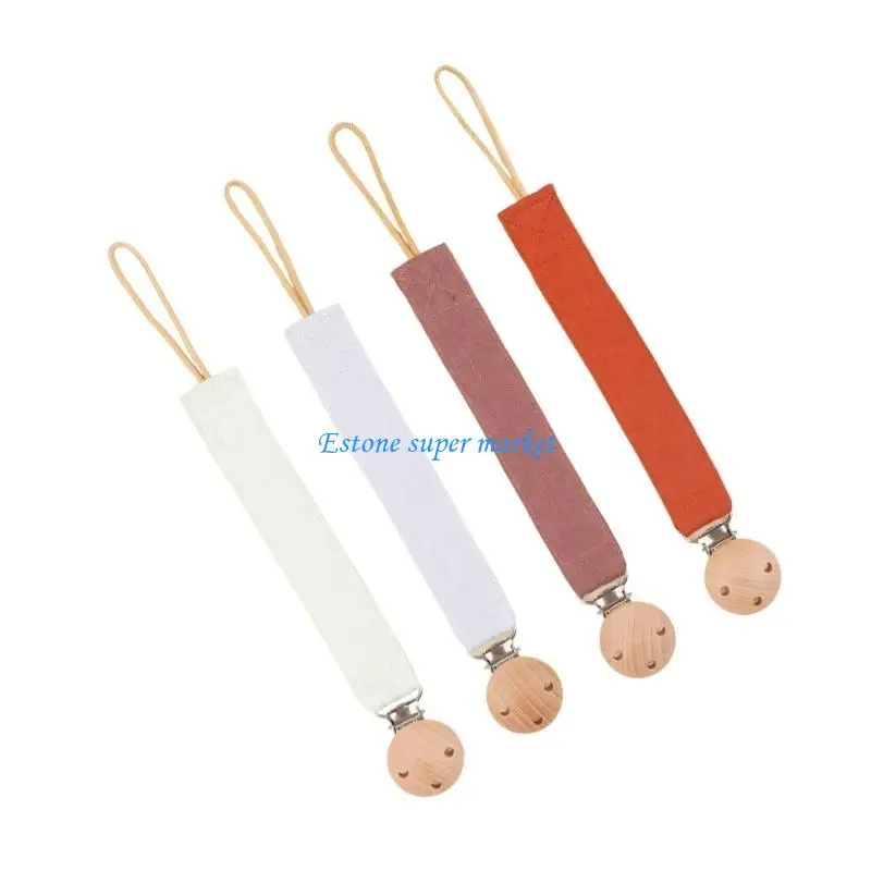 090B Pack of 4pcs Baby Pacifier Clip Chain Soother Strap Teething Toy Lanyard Belt Prevent Loss for Infants Boy & Girls