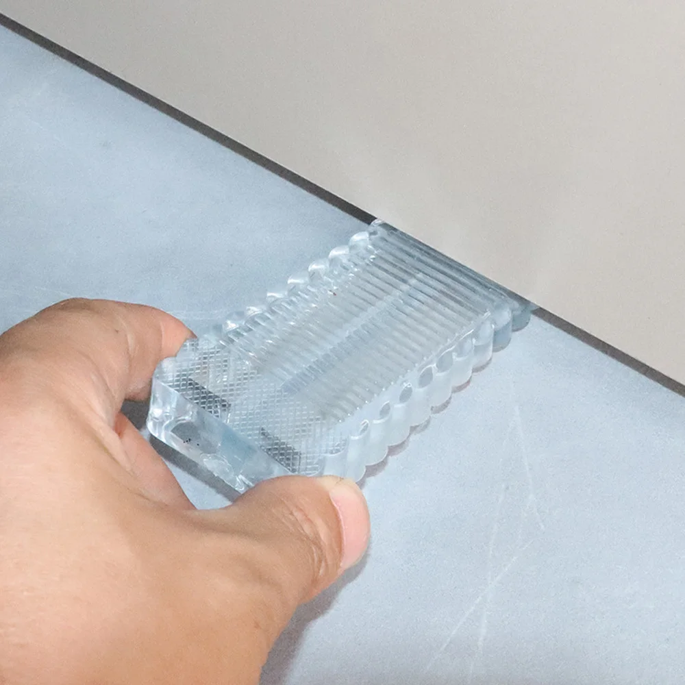 Silikon-Türstopper, wiederverwendbar, stoßdämpfend, Blockkeil, Türstopper, Türgriffstopper, Haustür, Antikollisionsstopper