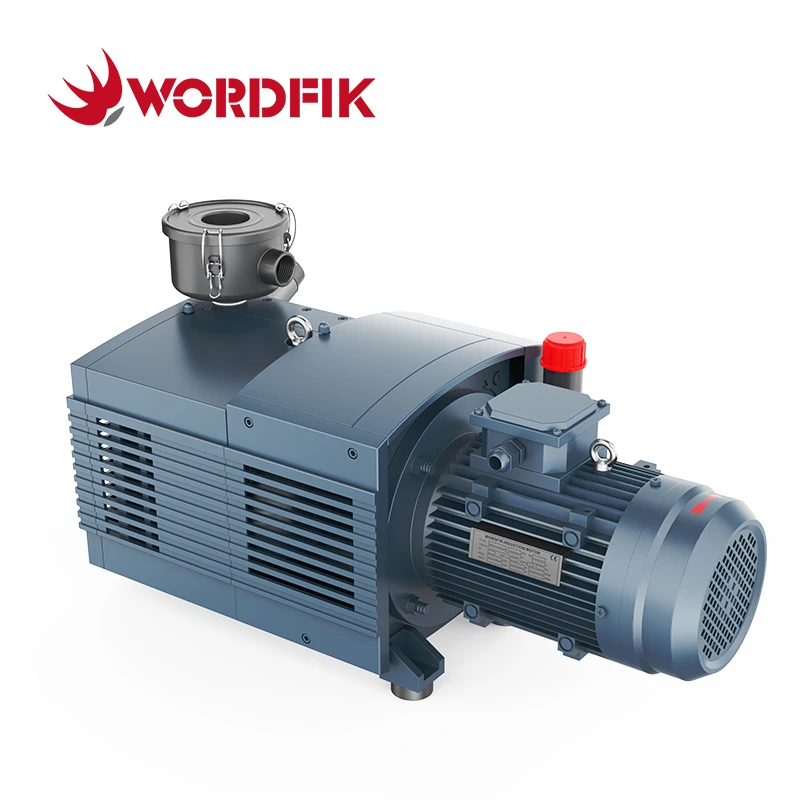 Compact Dry Running Oil-Less Rotary Vane Vacuum Pump 80m³/h 150mbar 2.2kw For Automated Adsorption And Handling