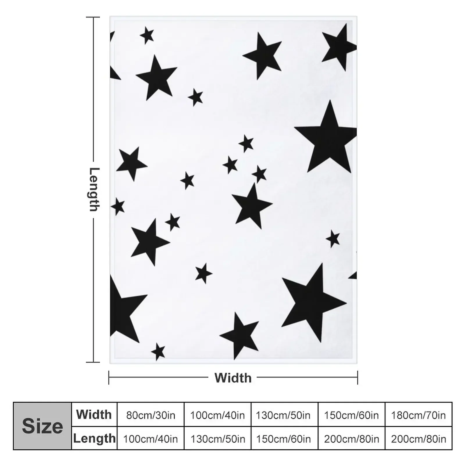 stars black Throw Blanket Bed covers Soft Plaid Blankets