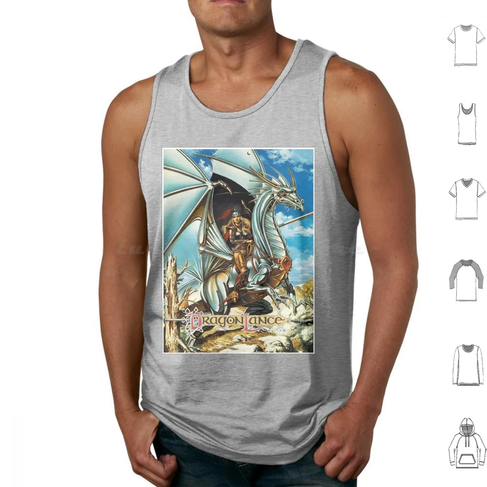 Dragonlance The Silver General Advanced & Tank Tops Vest Sleeveless Elmore Role Playing Game Rpg Nerd Advanced Dnd Adnd Ad D