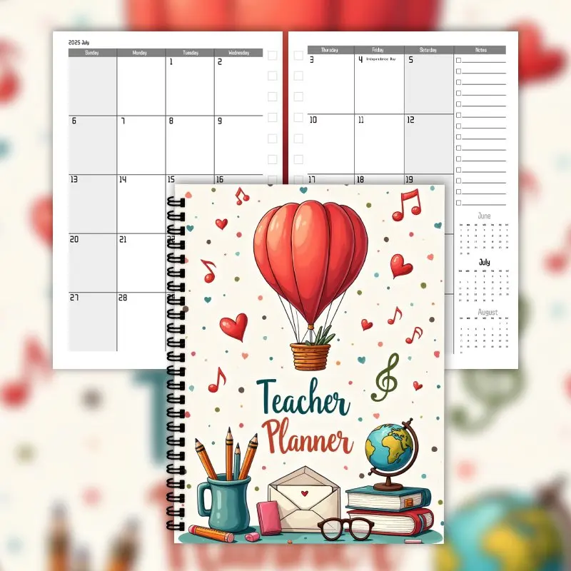 2025-2026 كتاب خطة المعلم، شهريًا، قائانات وجدول الأعمال الأسبوعية، مناسبة في المكاتب والمدارس والاستخدام اليومي للحياة اليومية #4