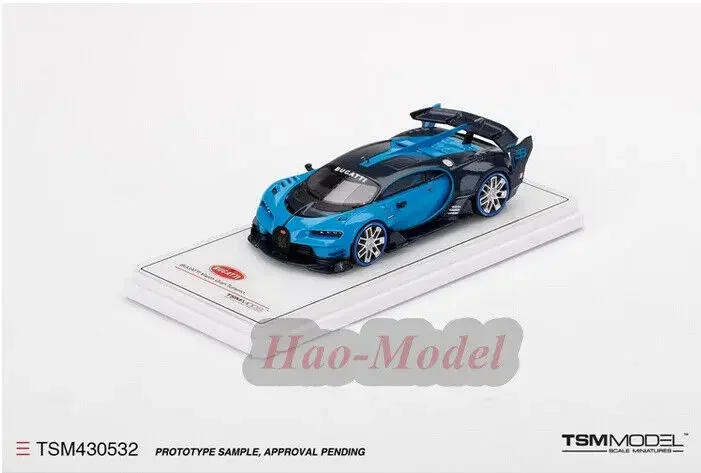 

TSM 1/43 For Bugatti VGT Resin Diecast Model Car Simulation Kids Toys Boys Birthday Gifts Hobby Display Ornaments Blue