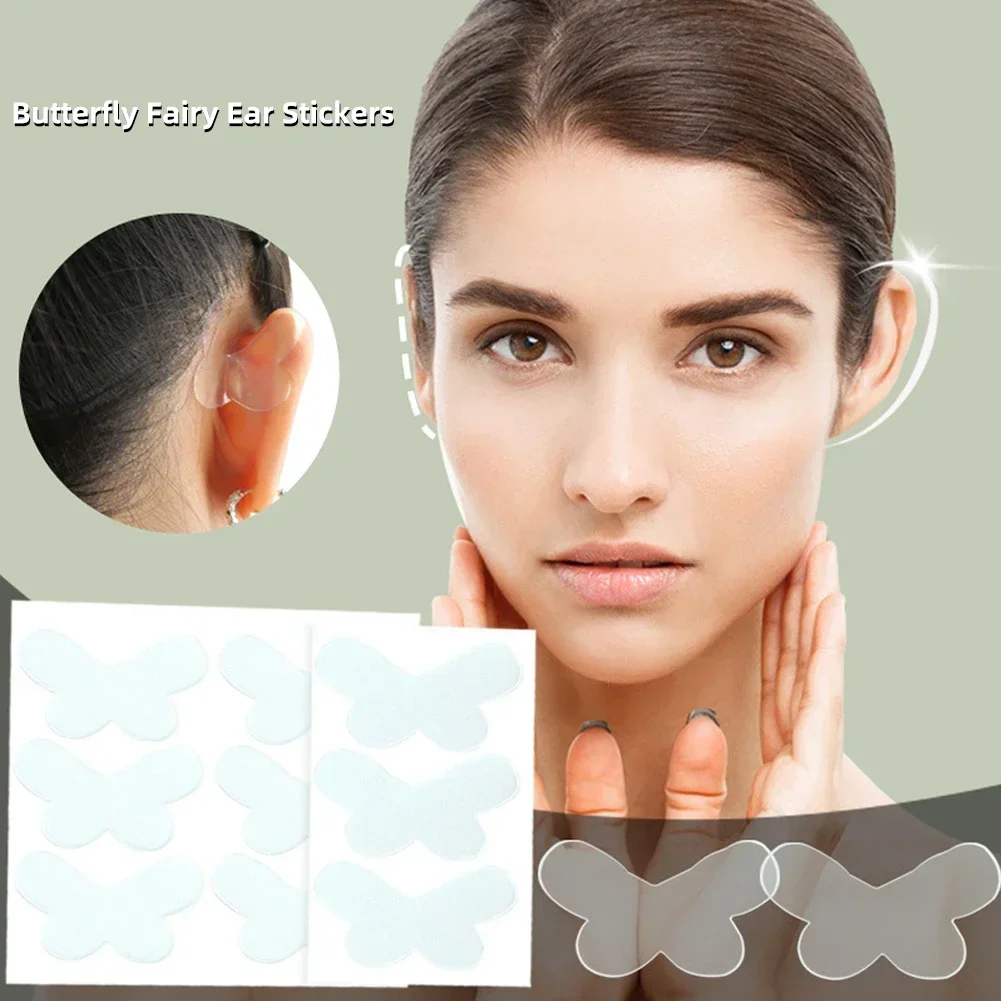 Butterfly-Shaped Elf Ear Stickers Corrector Correction Patch Silicone Patches Tape Cosmetics Ears Primer
