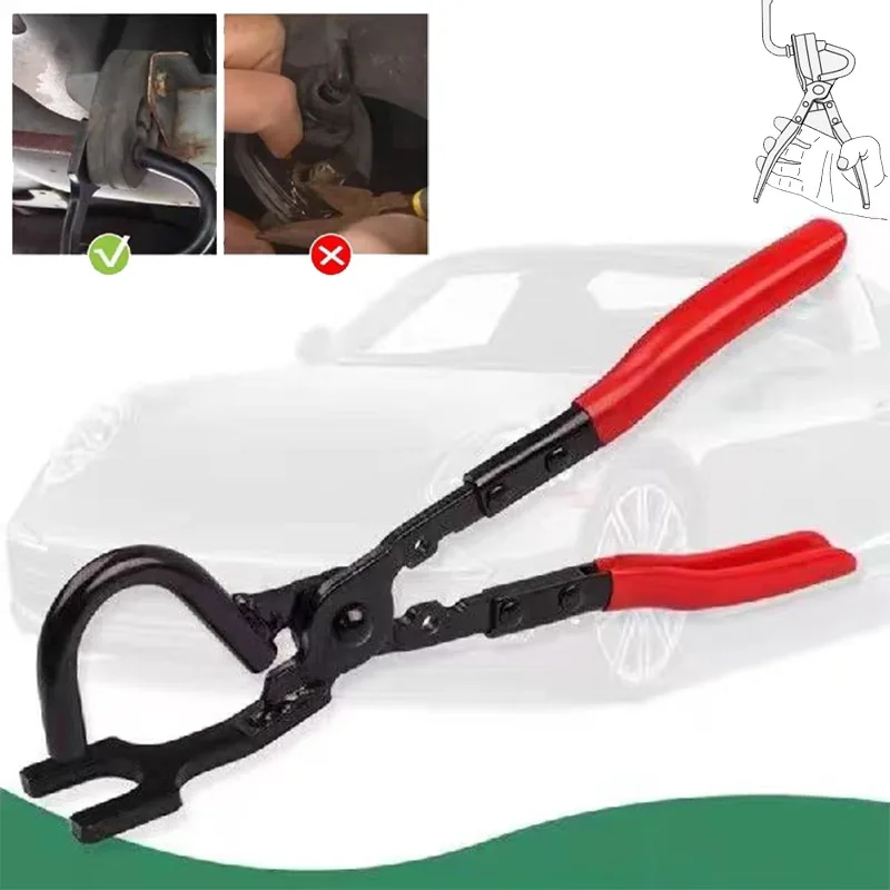 

Автомобильная выхлопная труба, резиновый штатив, отдельная поддержка, разборка, плоскогубцы, вогнутый зажим, инструмент для разборки и сборки