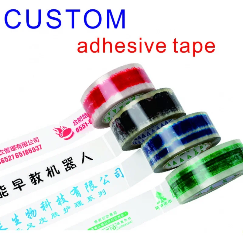 Customized productHigh Quality Custom Logo Printed Colorful Bopp Self Adhesive Tape For Packing